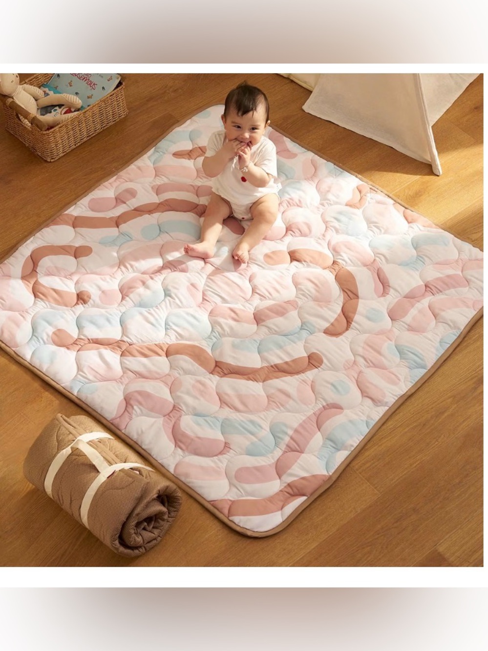 NWT - Momcozy Baby Portable Playmat, Happy Doodles